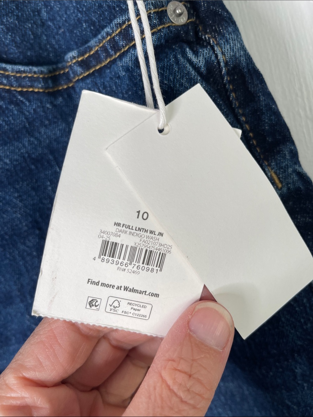 Nwt Free Assembly Jeans 10 Wide Leg Raw Hem High Rise New Ladies Denim - Picture 5 of 15